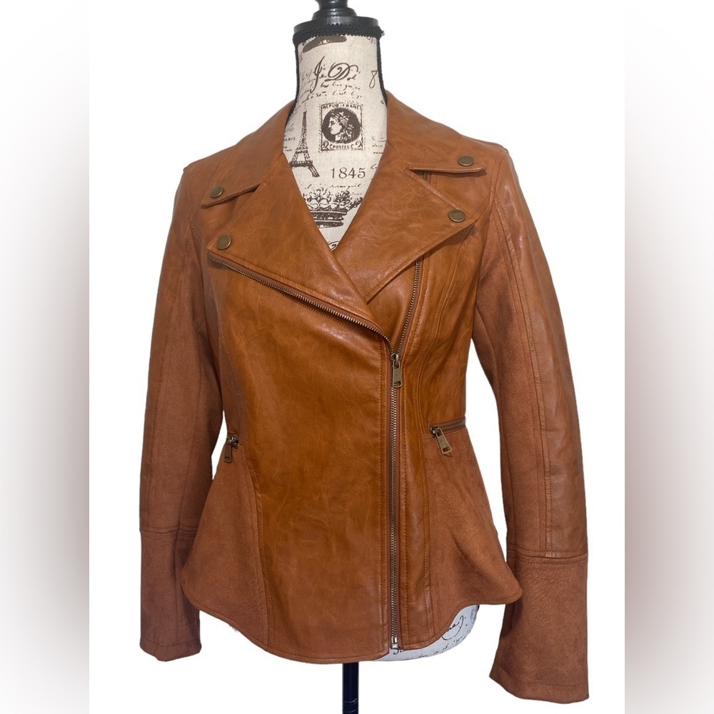Anthropologie Robyn Faux leather Moto Jacket